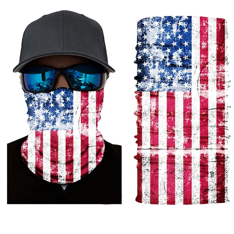 Flag Face Bandana: Multi-functional Outdoor Accessory for Men