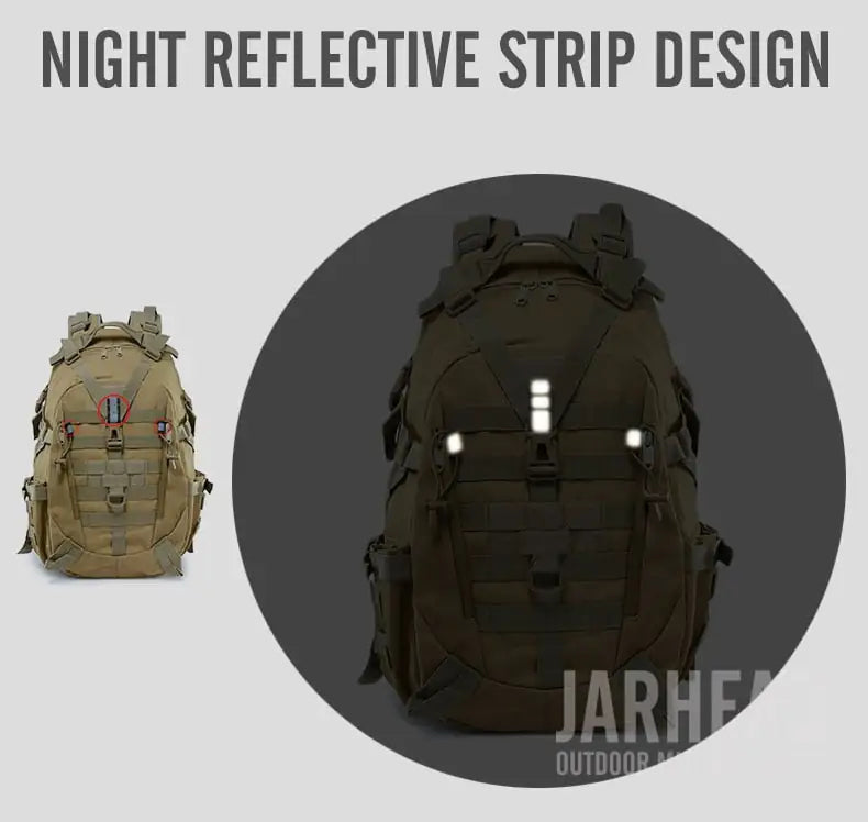 Military Backpack-Waterproof Hiking Survival Reflective Bag