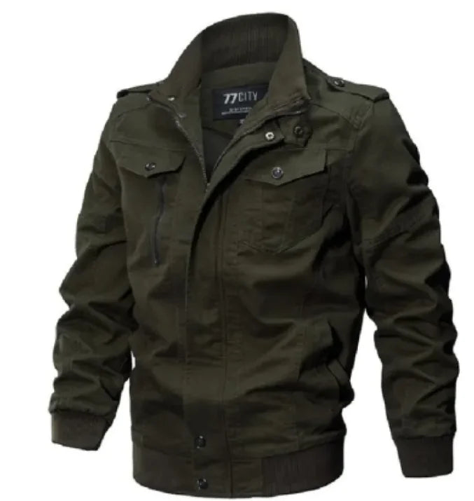 Heritage Cotton Bomber Jacket for Men