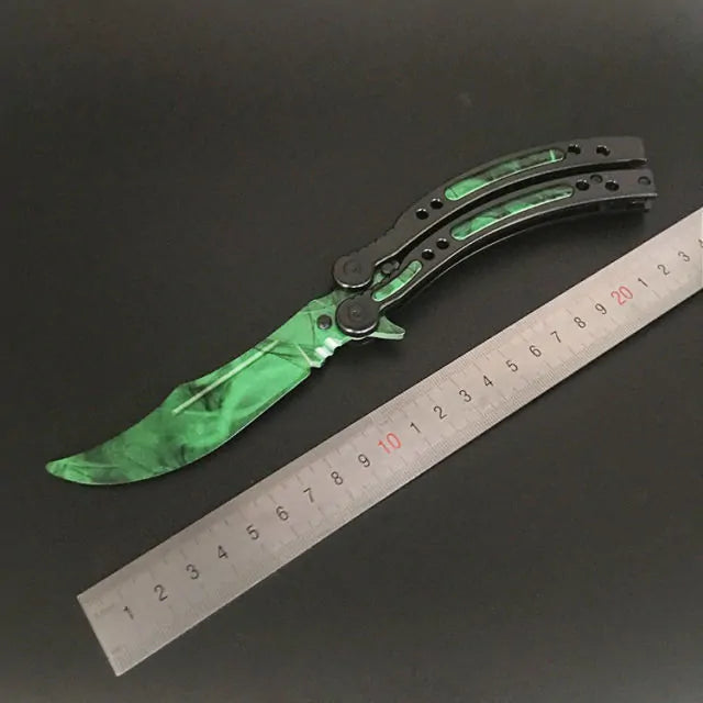 Not Edged Doppler Phase Butterfly Knife