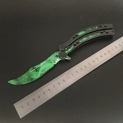 Not Edged Doppler Phase Butterfly Knife