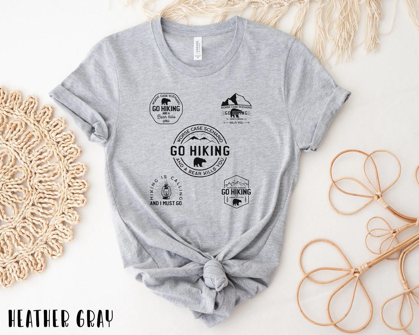 Hiking Shirt, Go Hiking Bear Kills You