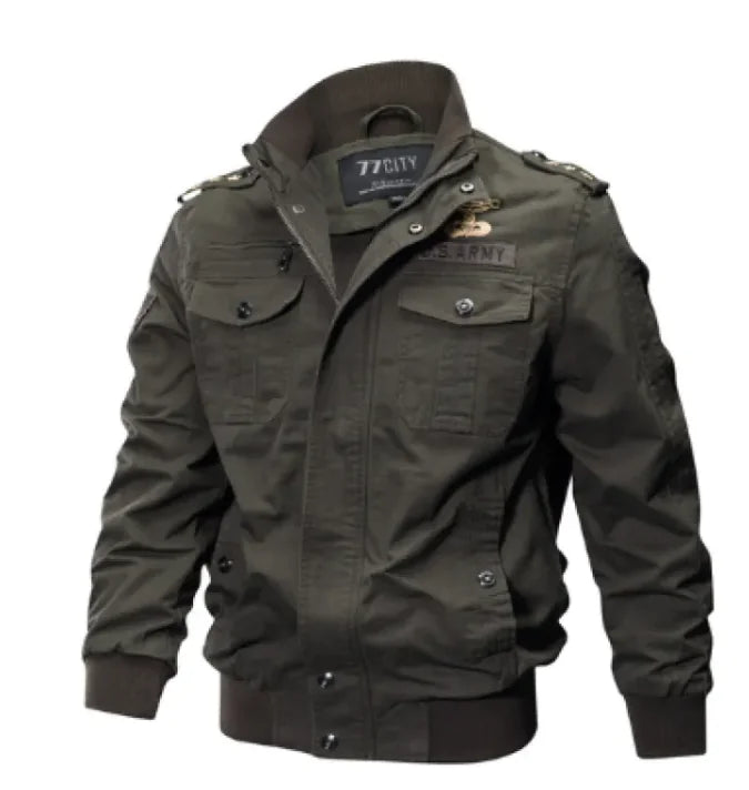 Heritage Cotton Bomber Jacket for Men