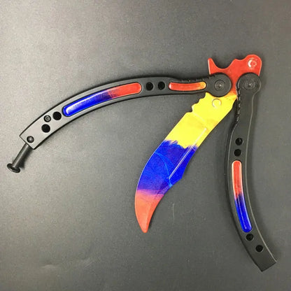 Not Edged Doppler Phase Butterfly Knife