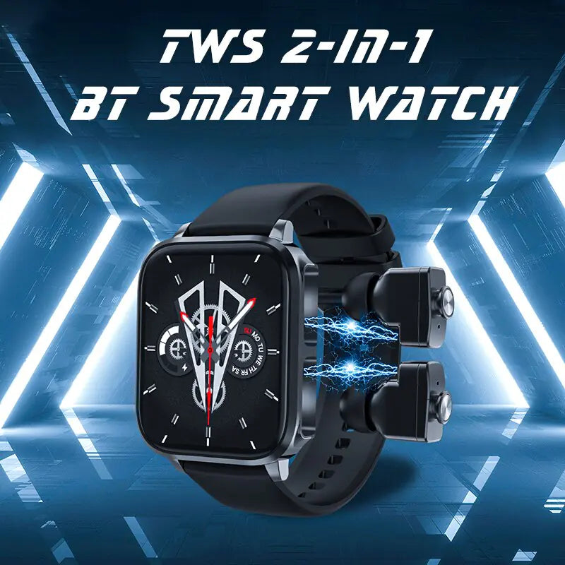 Smart Watch Earbuds 2 In 1 Stereo Wireless Headset