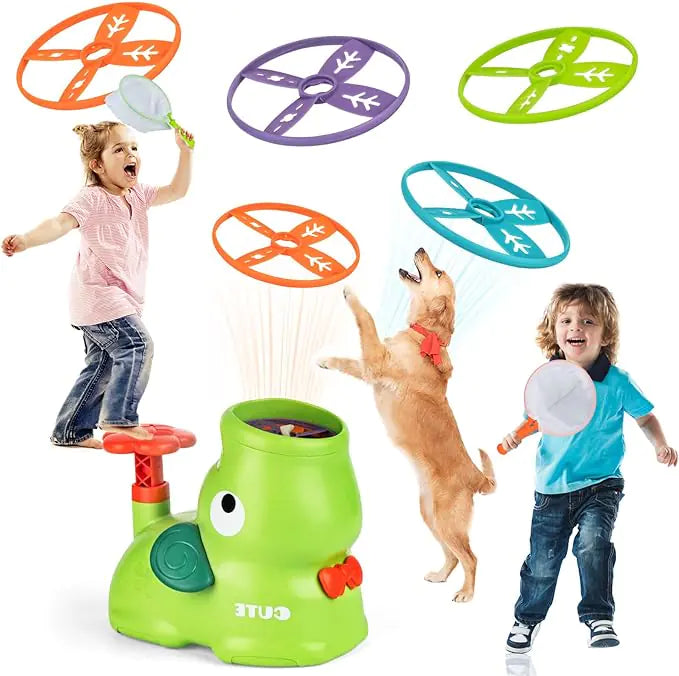 Flying Disc Launcher Toy: Outdoor Fun for Kids 4-8