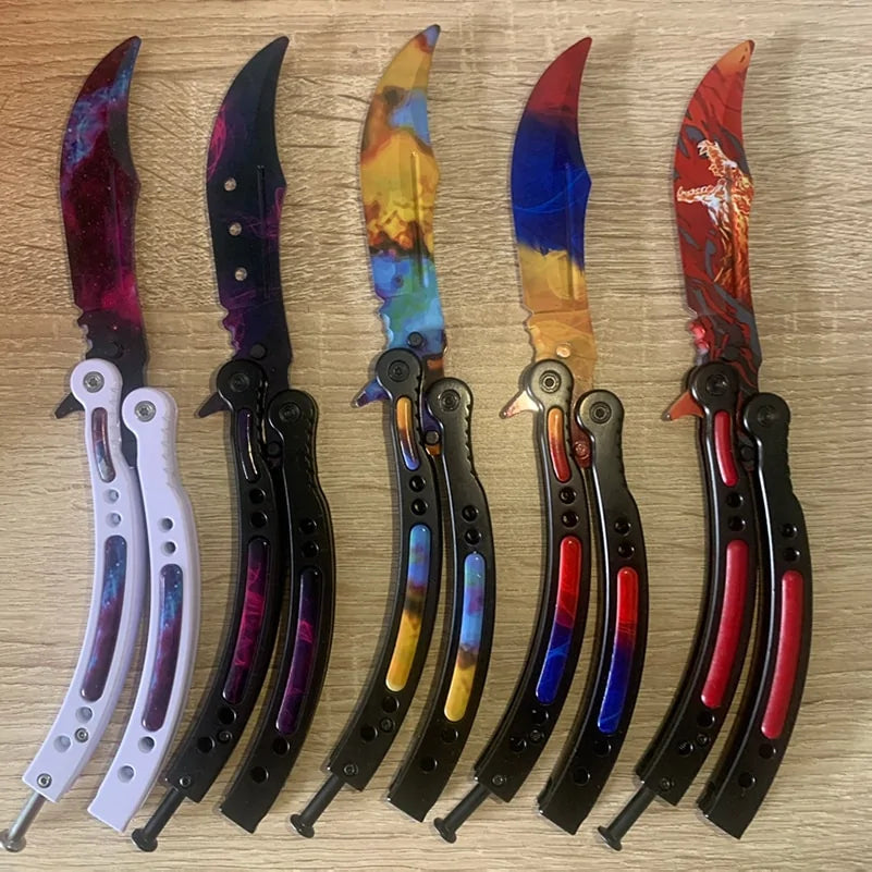 Not Edged Doppler Phase Butterfly Knife