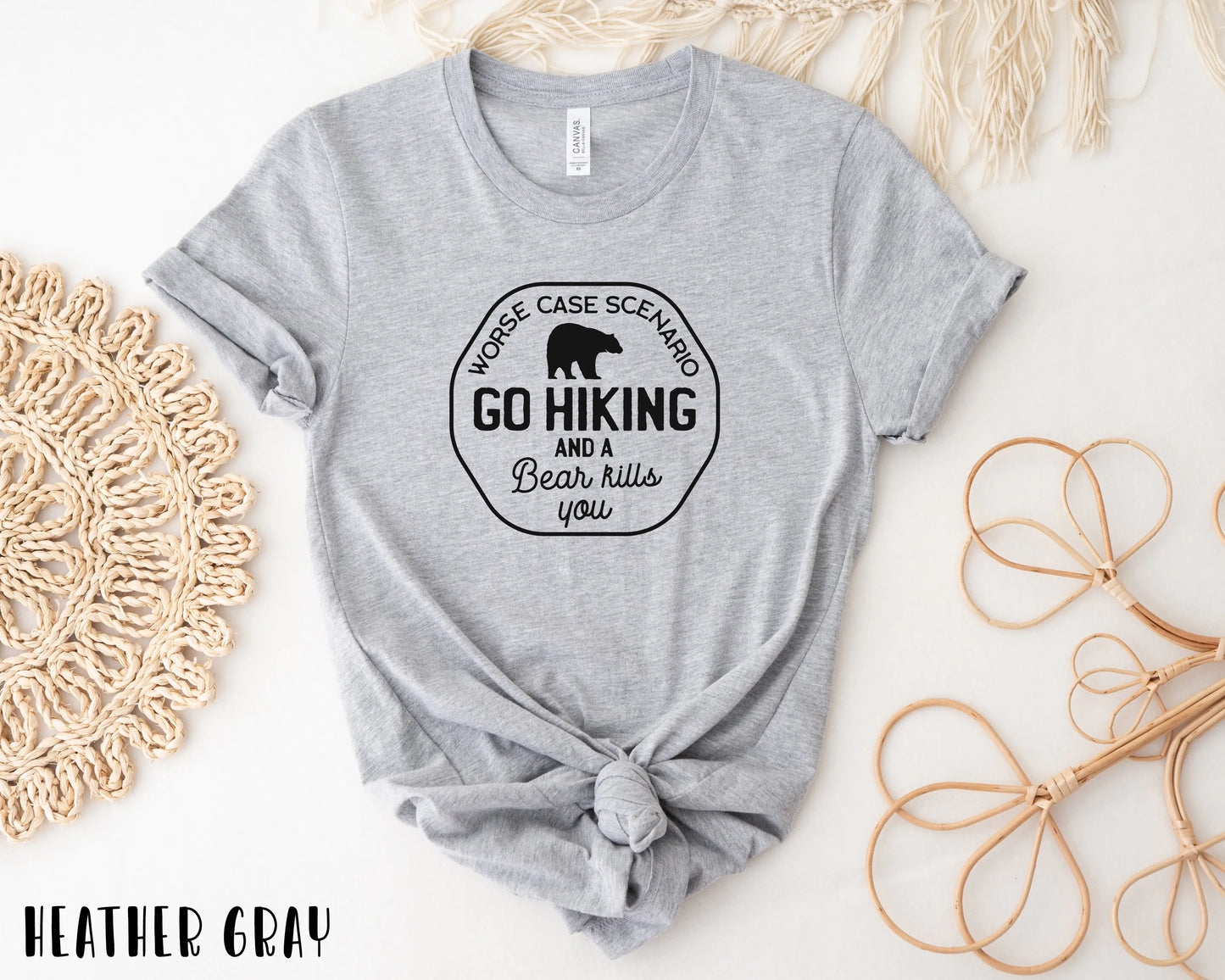 Go Hiking Bear Kills You, Adventure T-Shirt