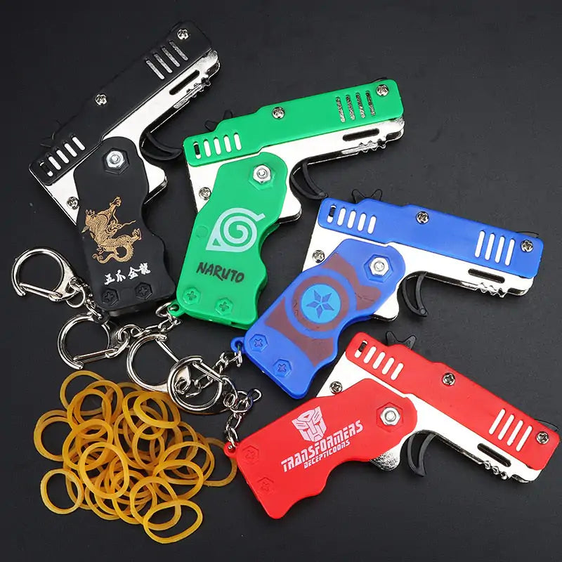 Metal Toy Gun Keychain