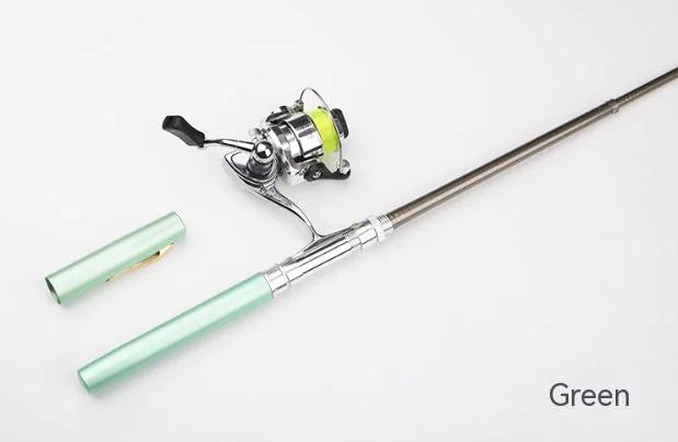 Pen Fishing Rod With Mini Metal Spinning Reel