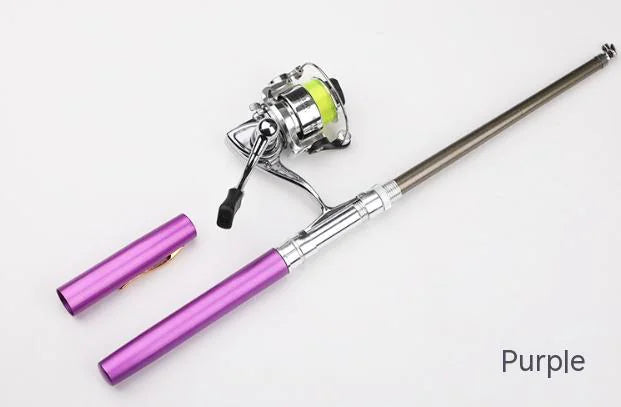 Pen Fishing Rod With Mini Metal Spinning Reel