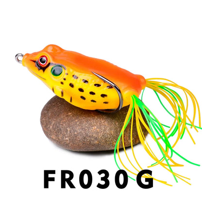 Frog Lure Soft Tube Bait Plastic Fishing Lure with Fishing Hooks