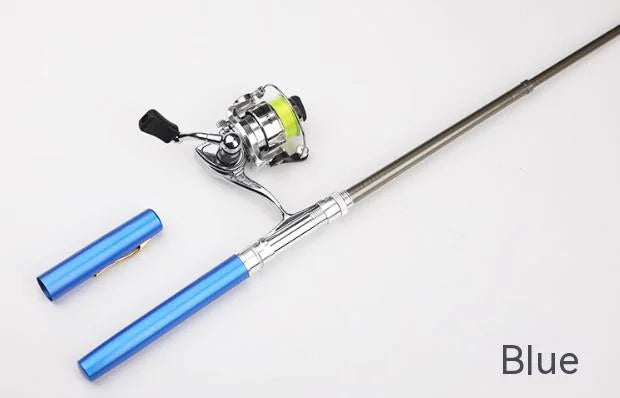 Pen Fishing Rod With Mini Metal Spinning Reel