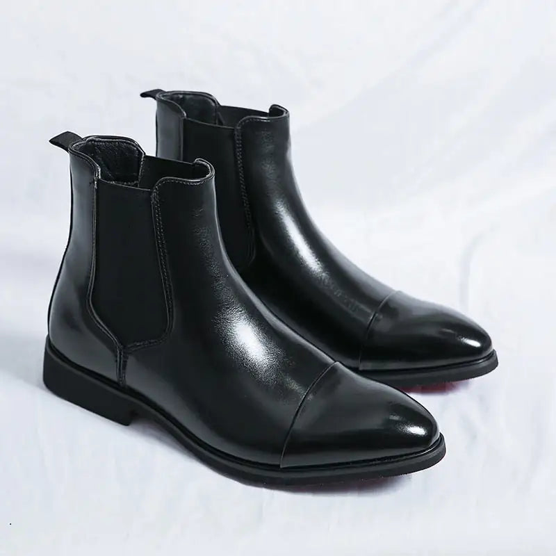 Red Bottom Chelsea Boots For Men