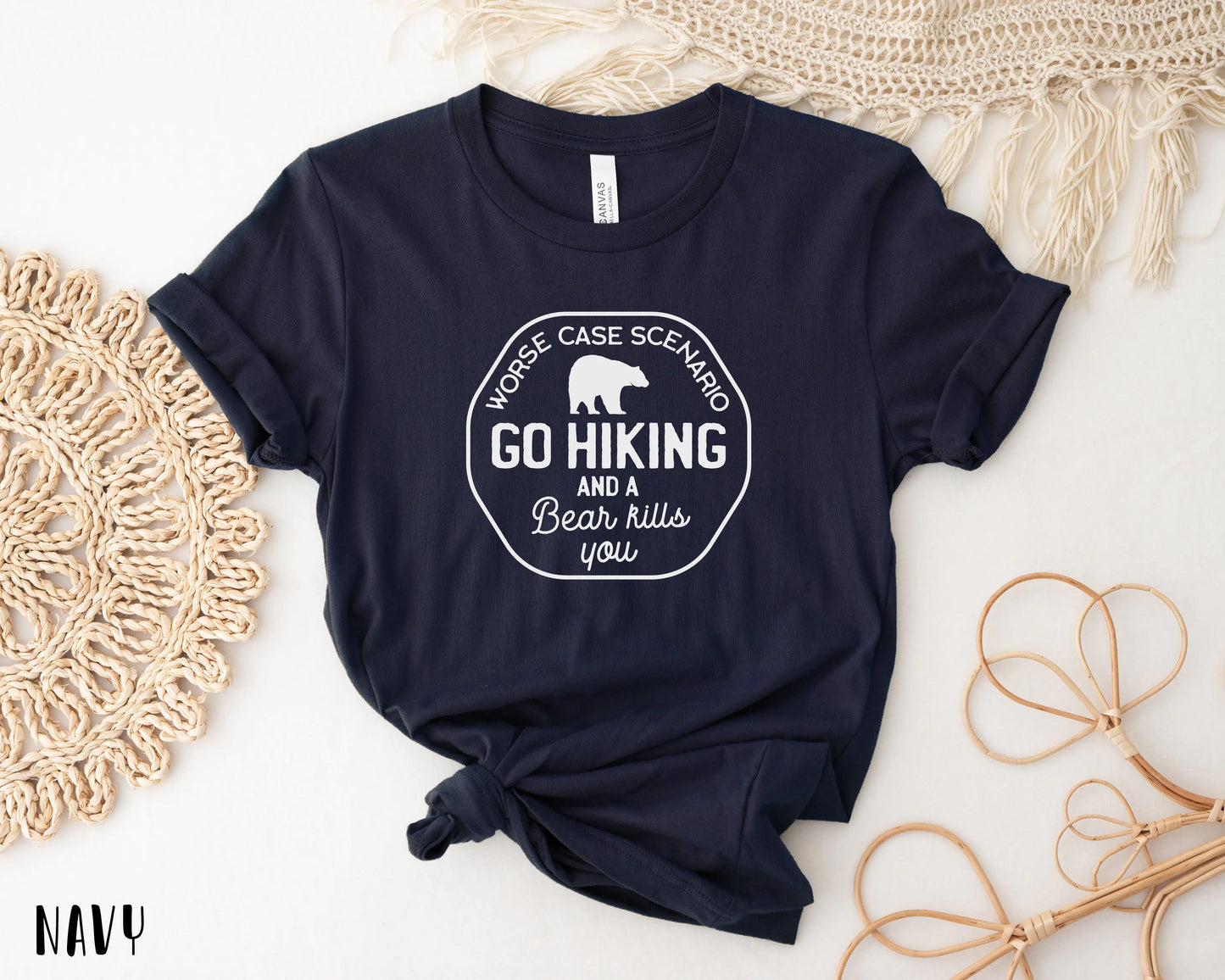 Go Hiking Bear Kills You, Adventure T-Shirt