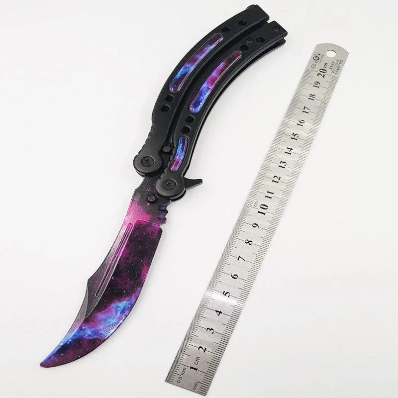 Not Edged Doppler Phase Butterfly Knife