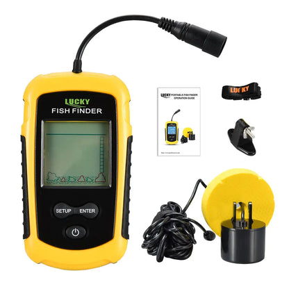 Portable Sonar Fish Finder FFC1108-1: 100M Range, Ideal for Lake and Sea Fishing