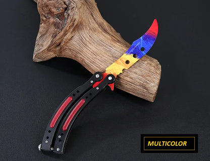 Not Edged Doppler Phase Butterfly Knife