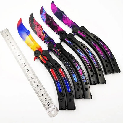 Not Edged Doppler Phase Butterfly Knife