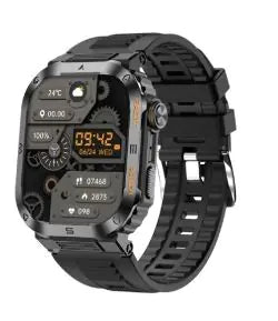 Military Smart Watch Ip68 Waterproof 2.01 '' HD Display