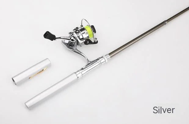 Pen Fishing Rod With Mini Metal Spinning Reel