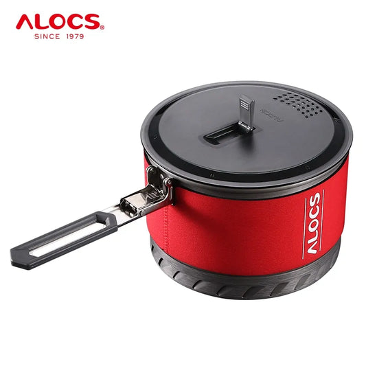 Outdoor Foldable Handle Cooking Pot