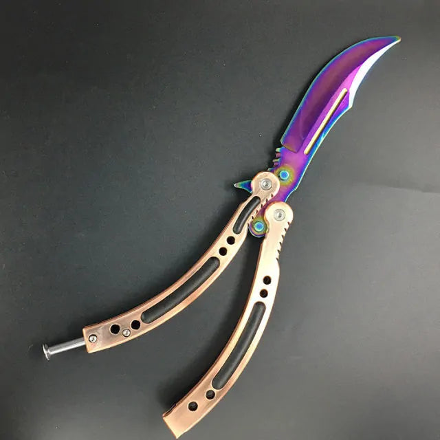 Not Edged Doppler Phase Butterfly Knife