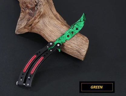 Not Edged Doppler Phase Butterfly Knife