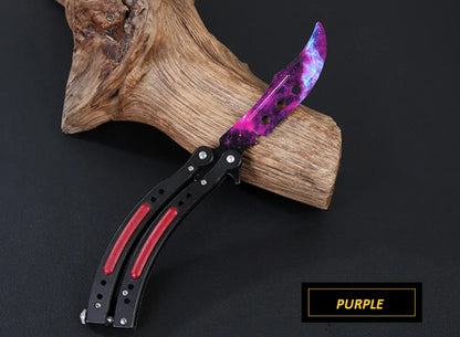 Not Edged Doppler Phase Butterfly Knife